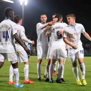 Coventry City's Josh McQuoid Nets Opening Goal vs. Wycombe Wanderers in Johnstones Paint Trophy Coventry City's Josh McQuoid Nets Opening Goal vs. Wycombe Wanderers in Johnstones Paint Trophy