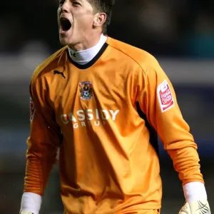 Coventry City's Keiren Westwood: Champion Goalkeeper - Celebrating Victory over Birmingham City (03-11-2008) Coventry City's Keiren Westwood: Champion Goalkeeper - Celebrating Victory over Birmingham City (03-11-2008)