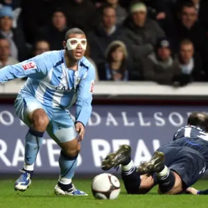 Coventry City's Leon Best Evades Zurab Khizanshvili in FA Cup Fifth Round Replay Coventry City's Leon Best Evades Zurab Khizanshvili in FA Cup Fifth Round Replay