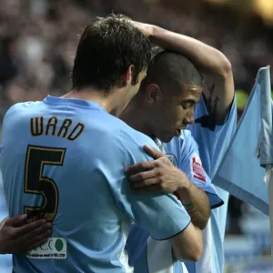 Coventry City's Leon McKenzie Scores Second Goal, Celebrates with Team Mates vs. Southampton (04-10-2008) Coventry City's Leon McKenzie Scores Second Goal, Celebrates with Team Mates vs. Southampton (04-10-2008)