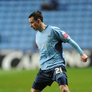 Coventry City's Michael McIndoe in FA Cup Action: Coventry City vs Portsmouth (January 12, 2010, Ricoh Arena)