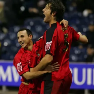 Coventry City's Michael Mifsud and Elliott Ward Celebrate Goals Against West Bromwich Albion in Coca-Cola Championship Match Coventry City's Michael Mifsud and Elliott Ward Celebrate Goals Against West Bromwich Albion in Coca-Cola Championship Match