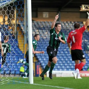 Coventry City's Roy O'Donovan Celebrates Goal in Carling Cup First Round Clash Against Bury at Gigg Lane Coventry City's Roy O'Donovan Celebrates Goal in Carling Cup First Round Clash Against Bury at Gigg Lane