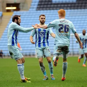 Coventry City's Ryan Haynes Scores First Goal Against Peterborough United in Sky Bet League One at Ricoh Arena Coventry City's Ryan Haynes Scores First Goal Against Peterborough United in Sky Bet League One at Ricoh Arena