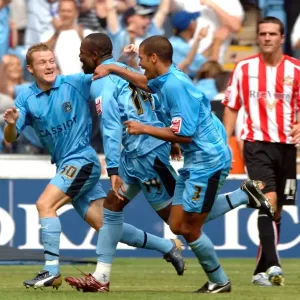 Coventry City's Stern John Celebrates Goal Against Sunderland in Championship Match (06-08-2006), Ricoh Arena Coventry City's Stern John Celebrates Goal Against Sunderland in Championship Match (06-08-2006), Ricoh Arena