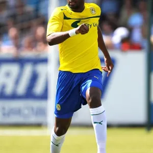 Coventry City's William Edjenguele in Action during Pre-Season Friendly against Nuneaton Town at Liberty Way Stadium Coventry City's William Edjenguele in Action during Pre-Season Friendly against Nuneaton Town at Liberty Way Stadium