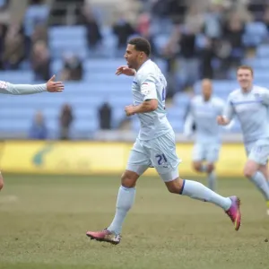Cyrus Christie's Thrilling Goal Celebration: Coventry City vs. Doncaster Rovers in Npower League One Cyrus Christie's Thrilling Goal Celebration: Coventry City vs. Doncaster Rovers in Npower League One