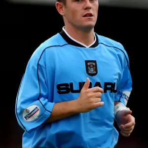 David Thompson in Action: Coventry City vs. Stockport County, Nationwide League Division One (August 11, 2001) David Thompson in Action: Coventry City vs. Stockport County, Nationwide League Division One (August 11, 2001)