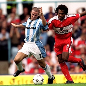 David Thompson vs Christian Karembeu: Intense Battle in Coventry City vs Middlesbrough (Premier League, 19-08-2000)