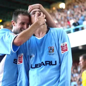 Eddie Johnson's Euphoric Goal Celebration with Louis Carey (07-08-2004): Coventry City vs. Sunderland Eddie Johnson's Euphoric Goal Celebration with Louis Carey (07-08-2004): Coventry City vs. Sunderland