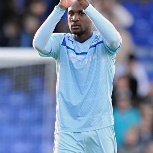 Edjenguele in Action: Coventry City vs Oldham Athletic, Npower League One - Boundary Park