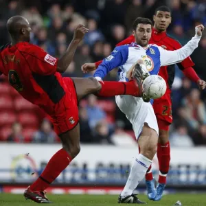 FA Cup Third Round: Dele Adebola and Zurab Khizanishvili Clash at Ewood Park FA Cup Third Round: Dele Adebola and Zurab Khizanishvili Clash at Ewood Park