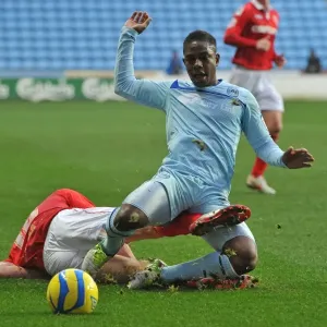 FA Cup: Tackle Clash between Moussa and Drummond - Coventry City vs Morecambe FA Cup: Tackle Clash between Moussa and Drummond - Coventry City vs Morecambe