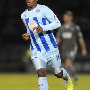 Franck Moussa in Action: Coventry City vs Rotherham United, Sky Bet League One (November 26, 2013), Sixfields Stadium
