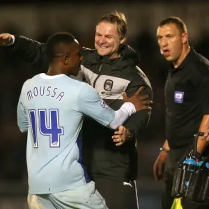 Franck Moussa's Stunner: Coventry City Manager Steven Pressley Celebrates Franck Moussa's Stunner: Coventry City Manager Steven Pressley Celebrates