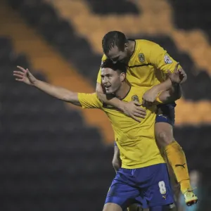 Gary Madine's Goal Celebration: Coventry City Triumphs Over Colchester United in Sky Bet League One Gary Madine's Goal Celebration: Coventry City Triumphs Over Colchester United in Sky Bet League One