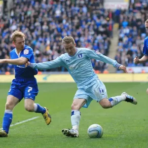 Gary McSheffrey vs. Birmingham City Defenders: A Fierce Clash During Coventry City's Npower Championship Match (10-03-2012) Gary McSheffrey vs. Birmingham City Defenders: A Fierce Clash During Coventry City's Npower Championship Match (10-03-2012)