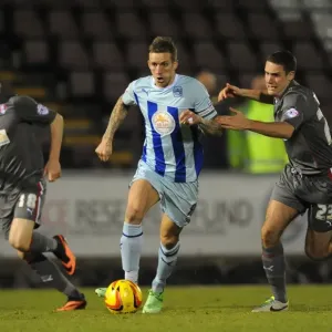 Intense Rivalry: Coventry City vs Rotherham United - A Battle for Possession