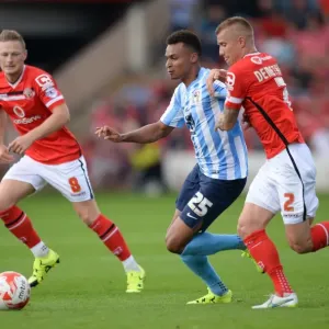 Intense Rivalry: Demetriou vs Murphy Clash in Walsall vs Coventry City Football Match, Sky Bet League One Intense Rivalry: Demetriou vs Murphy Clash in Walsall vs Coventry City Football Match, Sky Bet League One