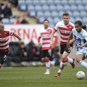 Intense Rivalry: Dominic Samuel vs Luke McCullough Clash in Coventry City vs Doncaster Rovers, Sky Bet League One Intense Rivalry: Dominic Samuel vs Luke McCullough Clash in Coventry City vs Doncaster Rovers, Sky Bet League One