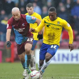 Intense Rivalry: Franck Moussa vs. Karl Hawley at Glanford Park - Coventry City vs. Scunthorpe United (Npower League One, March 2013) Intense Rivalry: Franck Moussa vs. Karl Hawley at Glanford Park - Coventry City vs. Scunthorpe United (Npower League One, March 2013)