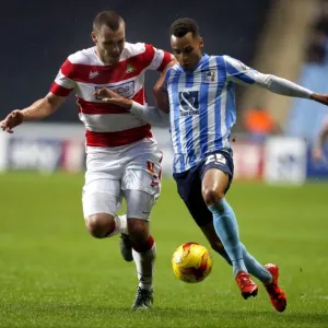 Intense Rivalry: Jacob Murphy vs. Luke McCullough in Coventry City's Sky Bet League One Clash against Doncaster Rovers Intense Rivalry: Jacob Murphy vs. Luke McCullough in Coventry City's Sky Bet League One Clash against Doncaster Rovers