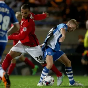 Intense Rivalry: Jamie Allen vs Marcus Tudgay Clash in Coventry City's Capital One Cup Battle against Rochdale Intense Rivalry: Jamie Allen vs Marcus Tudgay Clash in Coventry City's Capital One Cup Battle against Rochdale