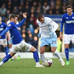 Intense Rivalry: Jimmy Ryan vs Marcus Tudgay in Coventry City's Sky Bet League One Clash at Chesterfield's Proact Stadium Intense Rivalry: Jimmy Ryan vs Marcus Tudgay in Coventry City's Sky Bet League One Clash at Chesterfield's Proact Stadium
