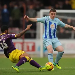 Intense Rivalry: John Fleck vs Joss Labadie - Coventry City vs Notts County Tackle in Sky Bet League One Intense Rivalry: John Fleck vs Joss Labadie - Coventry City vs Notts County Tackle in Sky Bet League One