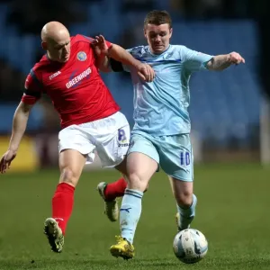Intense Rivalry: John Fleck vs Matt Richards Clash in Coventry City vs Shrewsbury Town Npower League One Match at Ricoh Arena (2013) Intense Rivalry: John Fleck vs Matt Richards Clash in Coventry City vs Shrewsbury Town Npower League One Match at Ricoh Arena (2013)