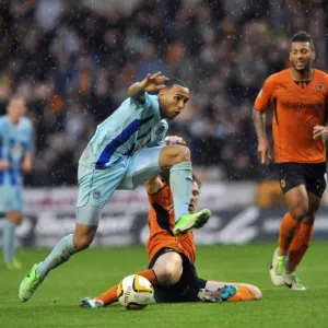 Print of Wolverhampton Wanderers vs Coventry City Football Match Print of Wolverhampton Wanderers vs Coventry City Football Match