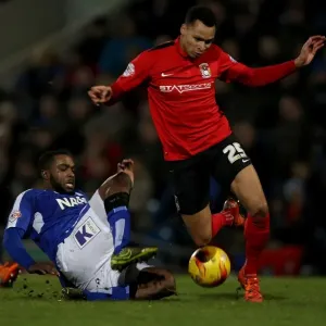 Intense Rivalry: Murphy vs Ebanks-Blake's Hard-Fought Tackle in Coventry City's League One Battle Intense Rivalry: Murphy vs Ebanks-Blake's Hard-Fought Tackle in Coventry City's League One Battle