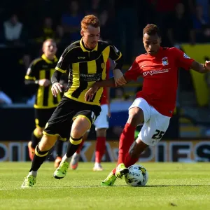 Intense Rivalry: Naylor vs Murphy's Fierce Tackle in Sky Bet League One Clash (Burton Albion vs Coventry City) Intense Rivalry: Naylor vs Murphy's Fierce Tackle in Sky Bet League One Clash (Burton Albion vs Coventry City)