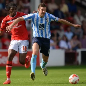 Intense Rivalry: Sam Ricketts vs. Romaine Sawyers Clash in Coventry City's Sky Bet League One Match at Walsall Intense Rivalry: Sam Ricketts vs. Romaine Sawyers Clash in Coventry City's Sky Bet League One Match at Walsall