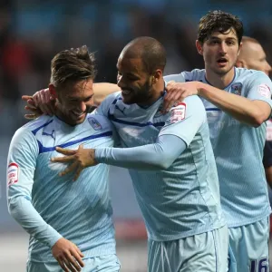 James Bailey Scores and Celebrates with David McGoldrick: Coventry City's Victory Moment vs. Preston North End in Npower League One James Bailey Scores and Celebrates with David McGoldrick: Coventry City's Victory Moment vs. Preston North End in Npower League One