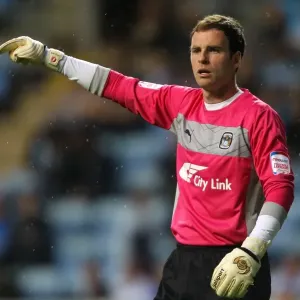 Joe Murphy Protects the Net: Coventry City vs Birmingham City in Capital One Cup Round 2 at Ricoh Arena Joe Murphy Protects the Net: Coventry City vs Birmingham City in Capital One Cup Round 2 at Ricoh Arena