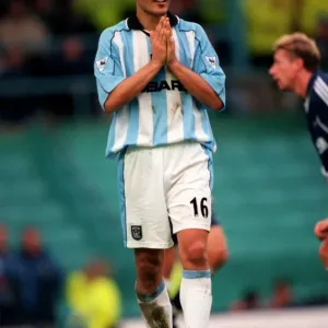 John Aloisi's Disbelief: A Missed Opportunity for Coventry City Against Tottenham Hotspur (FA Carling Premiership, October 14, 2000) John Aloisi's Disbelief: A Missed Opportunity for Coventry City Against Tottenham Hotspur (FA Carling Premiership, October 14, 2000)