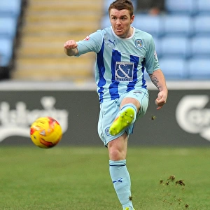 John Fleck in Action: Coventry City vs Fleetwood Town, Sky Bet League One at Ricoh Arena