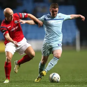 John Fleck vs Matt Richards: A Tense Battle in Coventry City's Npower League One Clash Against Shrewsbury Town John Fleck vs Matt Richards: A Tense Battle in Coventry City's Npower League One Clash Against Shrewsbury Town