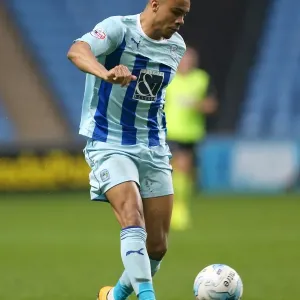 Jordan Willis in Action: Coventry City vs Oldham Athletic, Sky Bet League One, Ricoh Arena