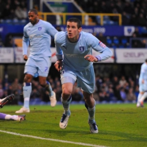 Jutkiewicz's Thrilling Goal Celebration: Coventry City at Fratton Park vs. Portsmouth (03-12-2011)