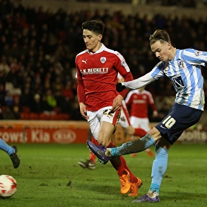 Last-Minute Drama: James Maddison's Thrilling Goal Attempt Saved by Barnsley's Adam Davies (Sky Bet League One: Barnsley vs Coventry City, Oakwell)