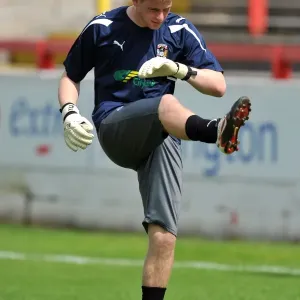 Lee Burge in Action: Coventry City's Goalkeeper at Accrington Stanley's Crown Ground (Pre-Season Friendly) Lee Burge in Action: Coventry City's Goalkeeper at Accrington Stanley's Crown Ground (Pre-Season Friendly)