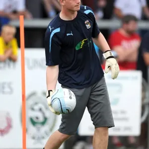 Lee Burge in Pre-Season Action at Nuneaton Town's Liberty Way Stadium: Coventry City FC Goalkeeper Lee Burge in Pre-Season Action at Nuneaton Town's Liberty Way Stadium: Coventry City FC Goalkeeper