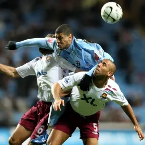 Leon Best's Aerial Dominance: Coventry City vs West Ham United in Carling Cup Fourth Round Leon Best's Aerial Dominance: Coventry City vs West Ham United in Carling Cup Fourth Round