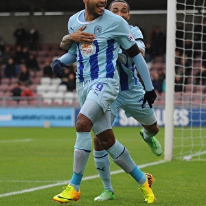 Leon Clarke and Callum Wilson: Celebrating Coventry City's Opening Goal Against Sheffield United (Sky Bet League One)