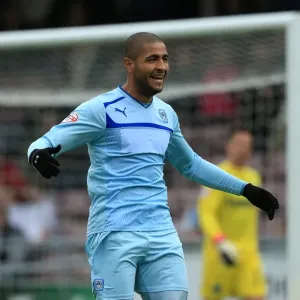 Leon Clarke Scores Coventry City's First Goal in Sky Bet League 1 Against Gillingham (September 15, 2013, Sixfields Stadium) Leon Clarke Scores Coventry City's First Goal in Sky Bet League 1 Against Gillingham (September 15, 2013, Sixfields Stadium)