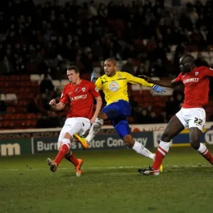 Leon Clarke Scores Coventry City's Second Goal in FA Cup Third Round at Barnsley's Oakwell Stadium (04-01-2014) Leon Clarke Scores Coventry City's Second Goal in FA Cup Third Round at Barnsley's Oakwell Stadium (04-01-2014)