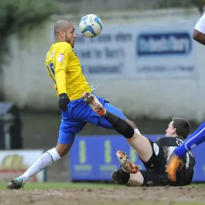 Leon Clarke's Goal Thwarted by Trevor Carson: Bury vs Coventry City (Npower League One, 16-02-2013) Leon Clarke's Goal Thwarted by Trevor Carson: Bury vs Coventry City (Npower League One, 16-02-2013)
