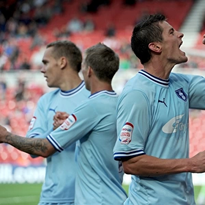 Lucas Jutkiewicz Scores First Goal for Coventry City vs. Middlesbrough (2011)